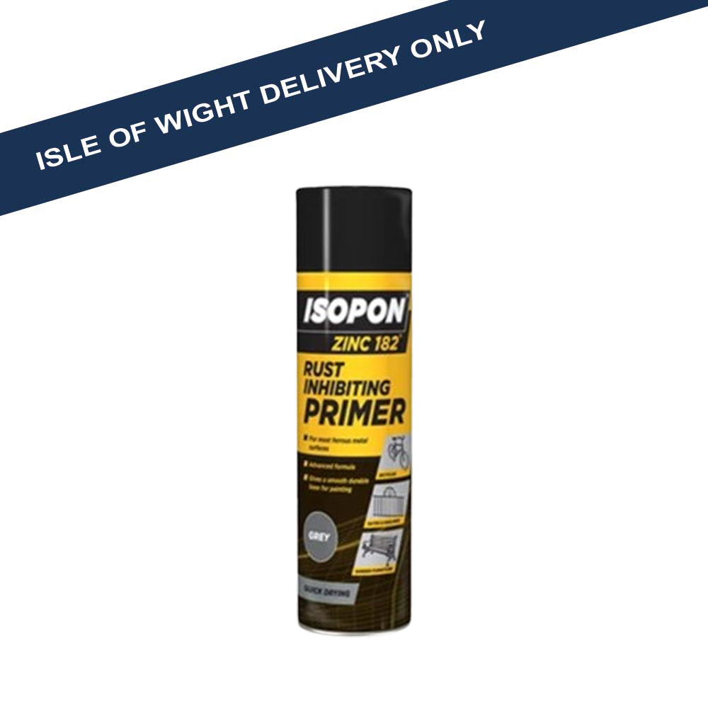 ** Isopon Z182/AL Zinc 182 Rust Inhibiting Primer Grey 450ml Aerosol Metal Primer U-Pol Brand_Isopon Decorating iowonly Not Google Primers & Undercoats Product Type_Metal Primer Restricted U-Pol Upol