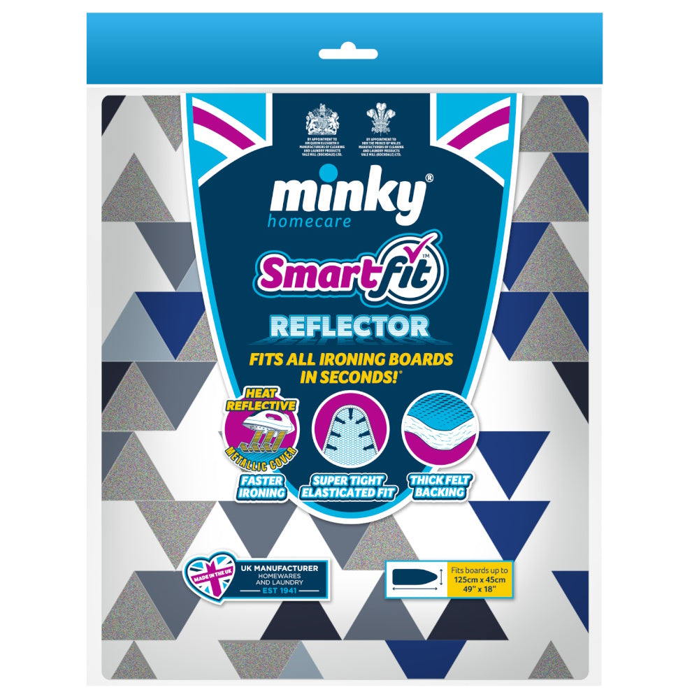 Minky Smart Fit Reflector Ironing Board Cover 125cm x 45cm