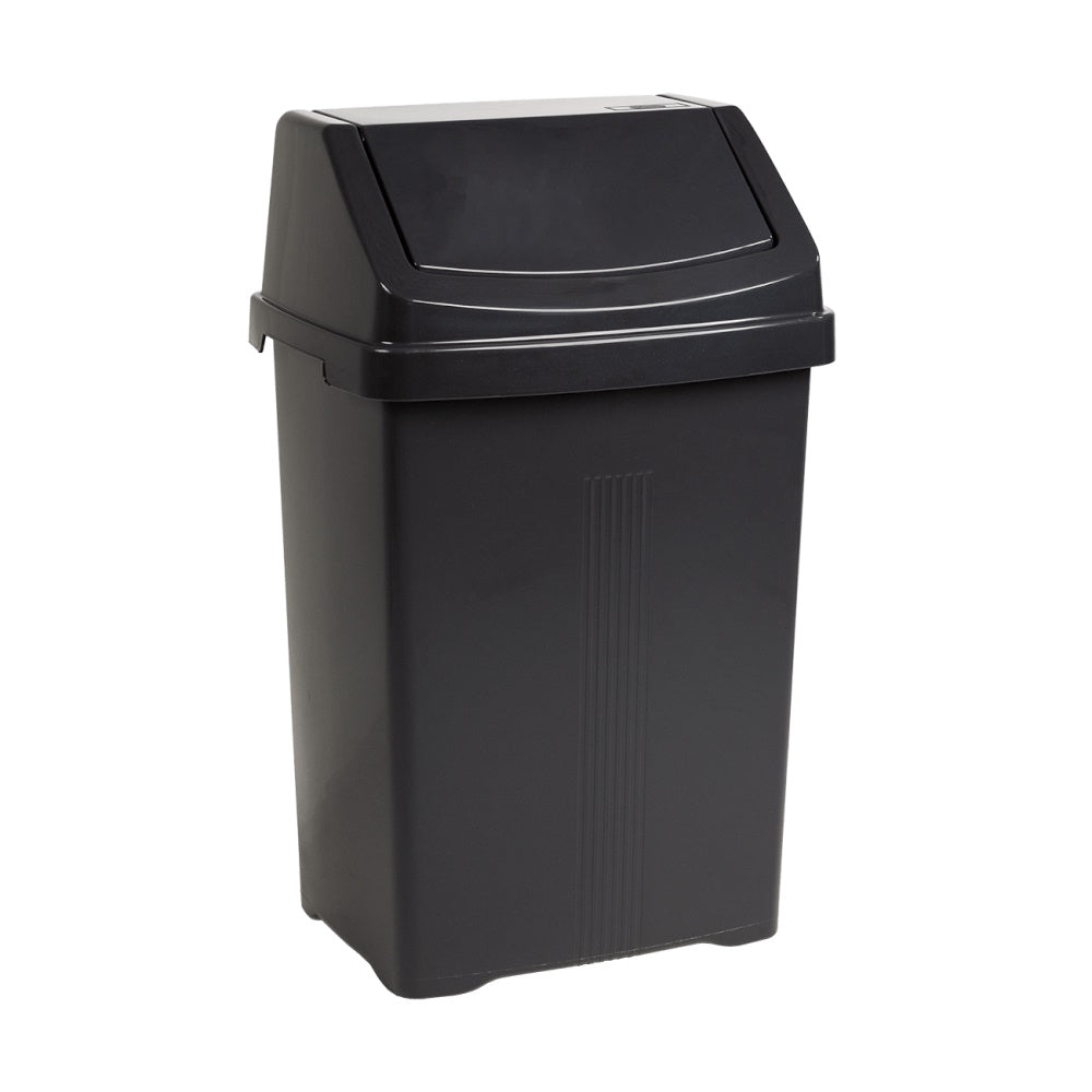 Wham 17055 Casa Swing Bin 25Ltr - Midnight Bins What More UK Ltd Bins & Bin Liners Brand_Wham Collections_Bins / Bin Liners Dec24 Google Product Home Housewares Mark.Williams Product Type_Bins Product Type_Housewares Refuse Wham What More UK Ltd