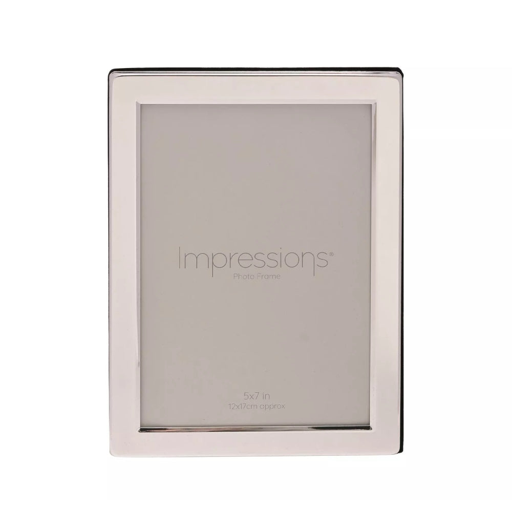 Impressions 3620S Silver Plated Frame Flat Edge 5x7in Picture Frames Widdop Brand_Widdop Collections_More Housewares Collections_Picture Frames Dec24 Google Product Home Housewares Mark.Williams More Housewares Picture Frames Product Type_Picture Frames Widdop