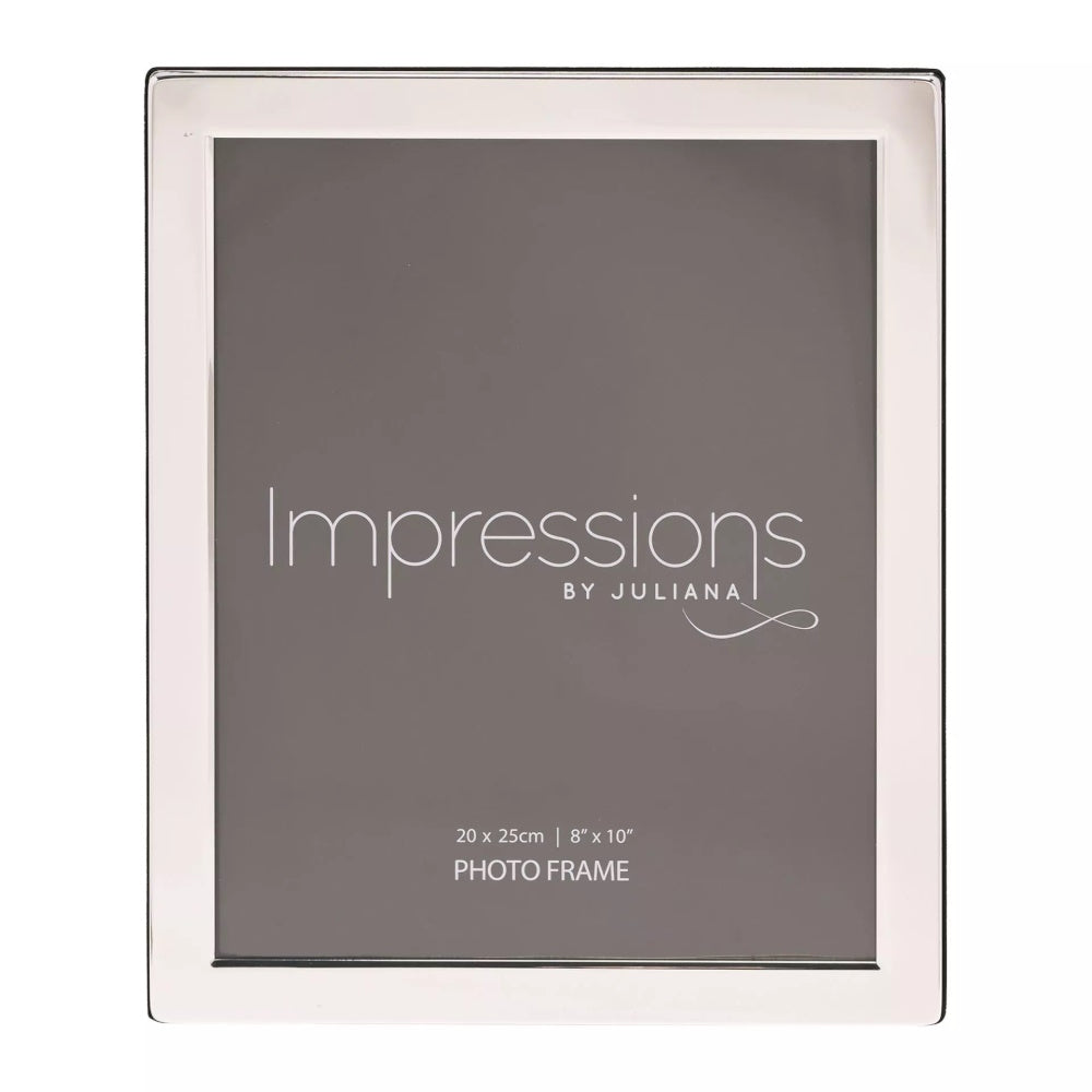 Impressions 3621S Silver Plated Frame Flat Edge 8x10in Picture Frames Widdop Brand_Widdop Collections_More Housewares Collections_Picture Frames Dec24 Google Product Home Housewares Mark.Williams More Housewares Picture Frames Product Type_Picture Frames Widdop