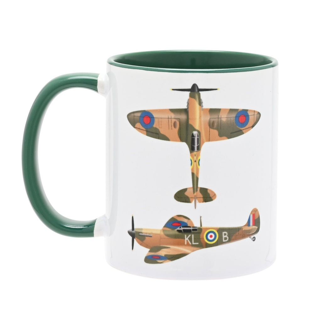 Widdop RAF413 RAF Printed Mug - Spitfire Mugs Widdop Brand_Widdop China Wares Collections_Mugs Cups and Saucers Dining & Tableware Google Product Kitchen & Dining MAR25 Mark.Williams mug Mugs Mugs Cups & Saucers Product Type_Single Mugs Widdop