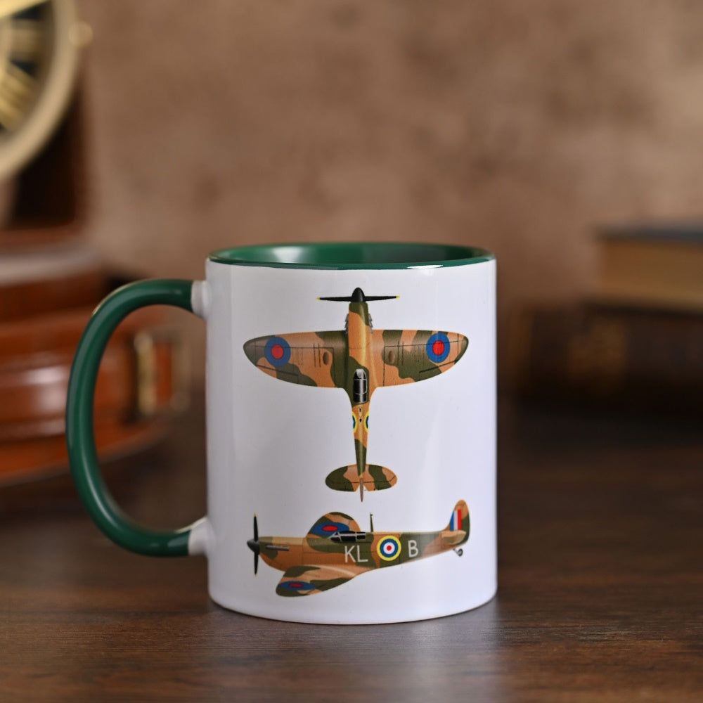 Widdop RAF413 RAF Printed Mug - Spitfire Mugs Widdop Brand_Widdop China Wares Collections_Mugs Cups and Saucers Dining & Tableware Google Product Kitchen & Dining MAR25 Mark.Williams mug Mugs Mugs Cups & Saucers Product Type_Single Mugs Widdop