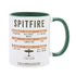 Widdop RAF413 RAF Printed Mug - Spitfire Mugs Widdop Brand_Widdop China Wares Collections_Mugs Cups and Saucers Dining & Tableware Google Product Kitchen & Dining MAR25 Mark.Williams mug Mugs Mugs Cups & Saucers Product Type_Single Mugs Widdop