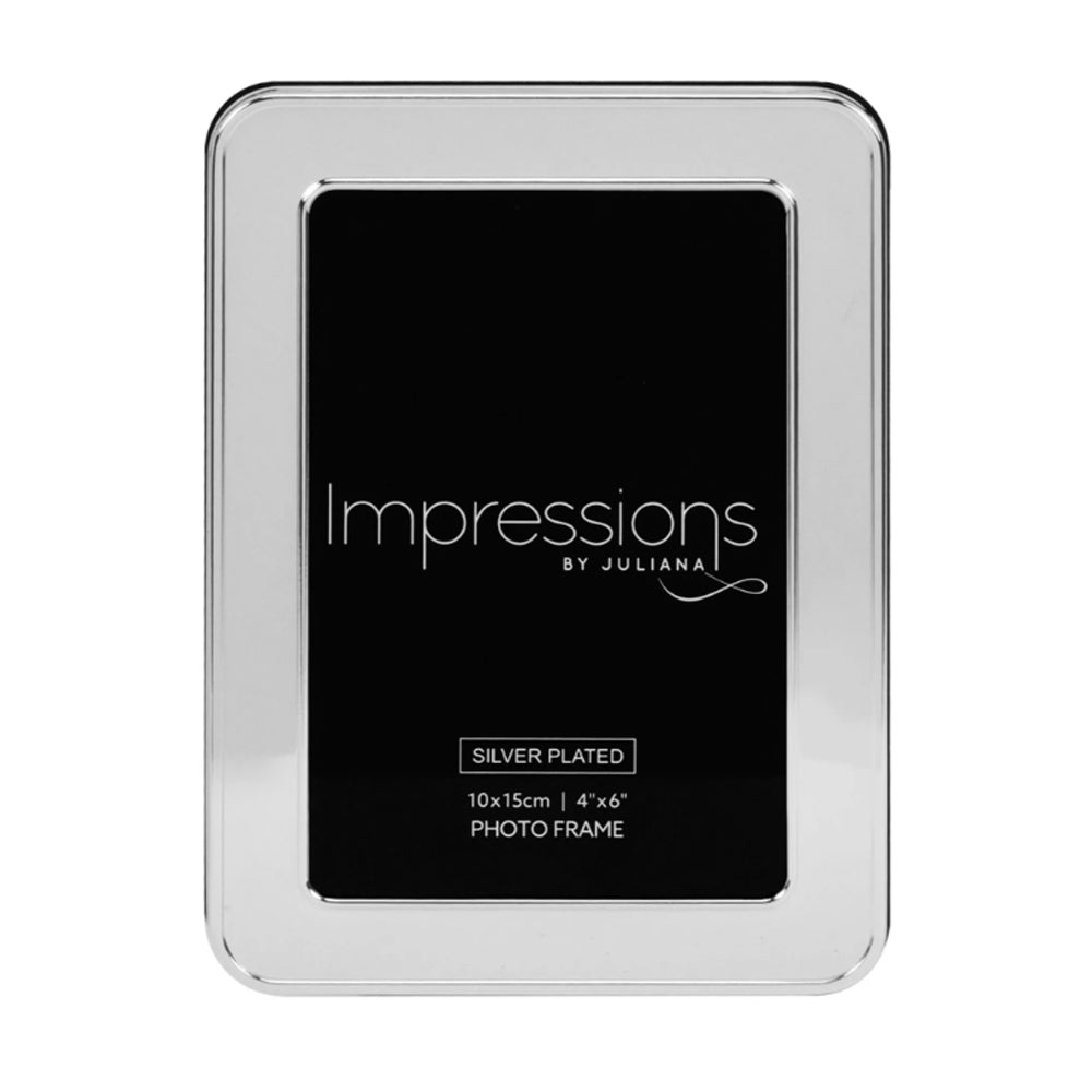 Impressions Shiny Silver-Plated Frame 4x6" - FS104146 Picture Frames Widdop Bingham & Co Ltd (AIS) aug25 autumnal charm Brand_Widdop Brand_Widdop Bingham CarlR Collections_More Decor & Giftware Collections_Picture Frames Decor & Giftware Home Home and Gifts Home Interiors More Decor & Giftware Picture Frames Product Type_Picture Frames Widdop Widdop Bingham