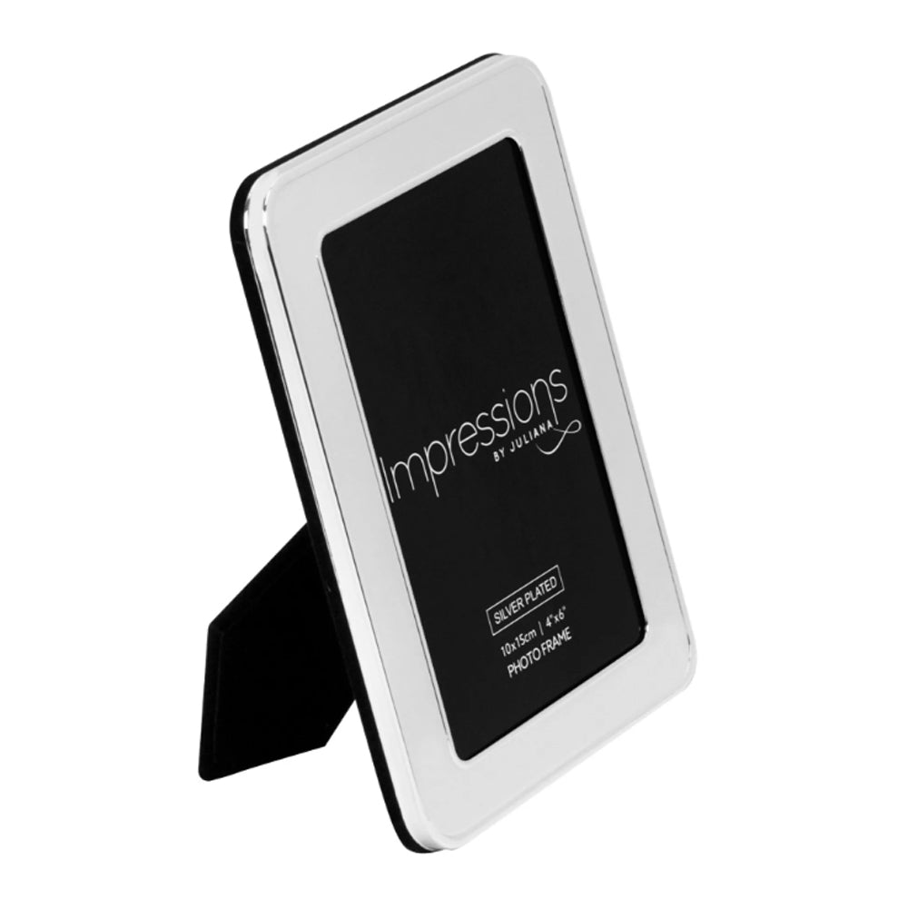 Impressions Shiny Silver-Plated Frame 4x6" - FS104146 Picture Frames Widdop Bingham & Co Ltd (AIS) aug25 autumnal charm Brand_Widdop Brand_Widdop Bingham CarlR Collections_More Decor & Giftware Collections_Picture Frames Decor & Giftware Home Home and Gifts Home Interiors More Decor & Giftware Picture Frames Product Type_Picture Frames Widdop Widdop Bingham