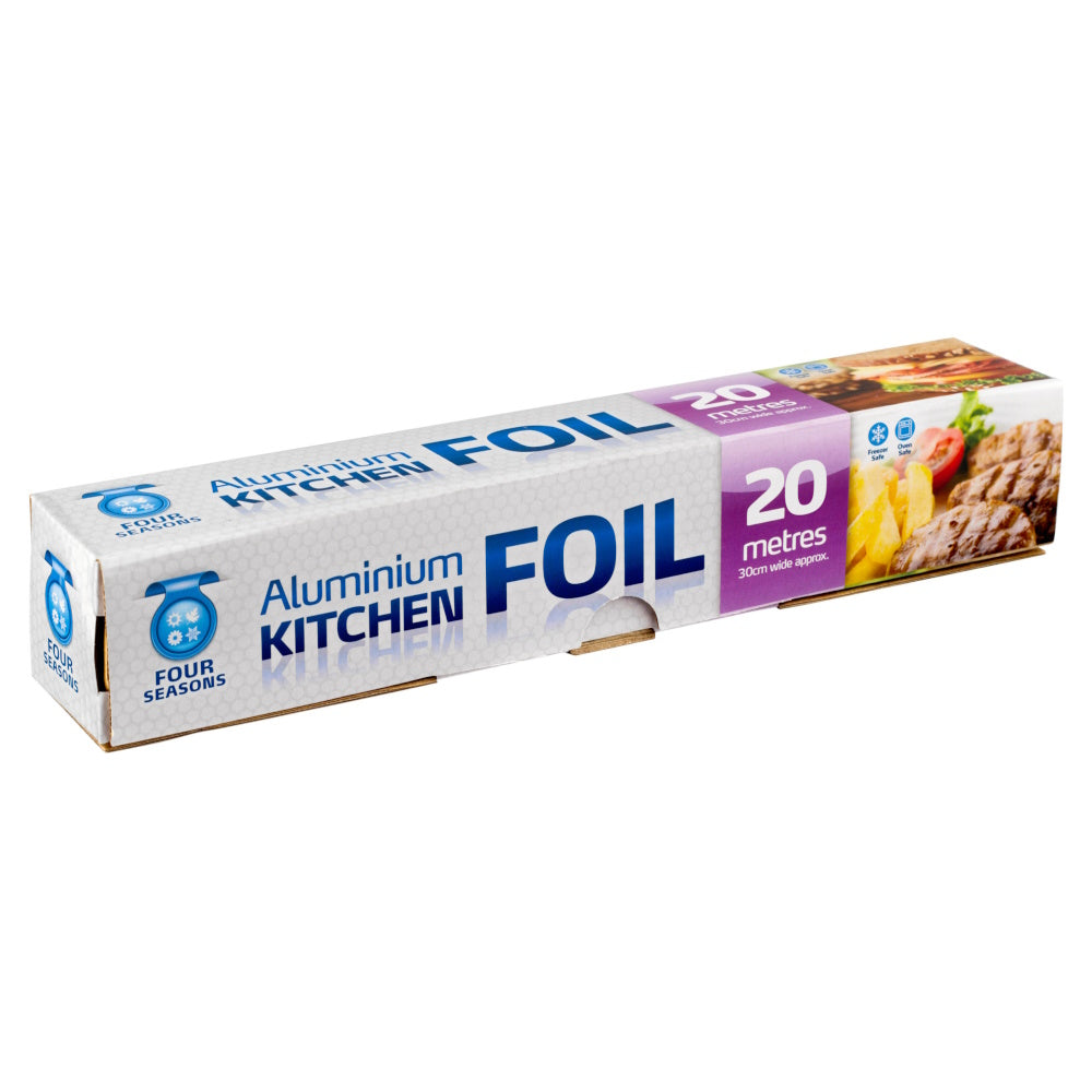 Four Seasons 60050 Aluminium Kitchen Foil Roll 20Mtr x 30cm Foil & Wrap Zoom Imports & Distribution Ltd Brand_Four Seasons Foil & Wrap Food Storage Four Seasons Kitchen & Dining Kitchen & Food Storage Mark.Williams Nov24 Product Type_Foil & Wrap Zoom Imports