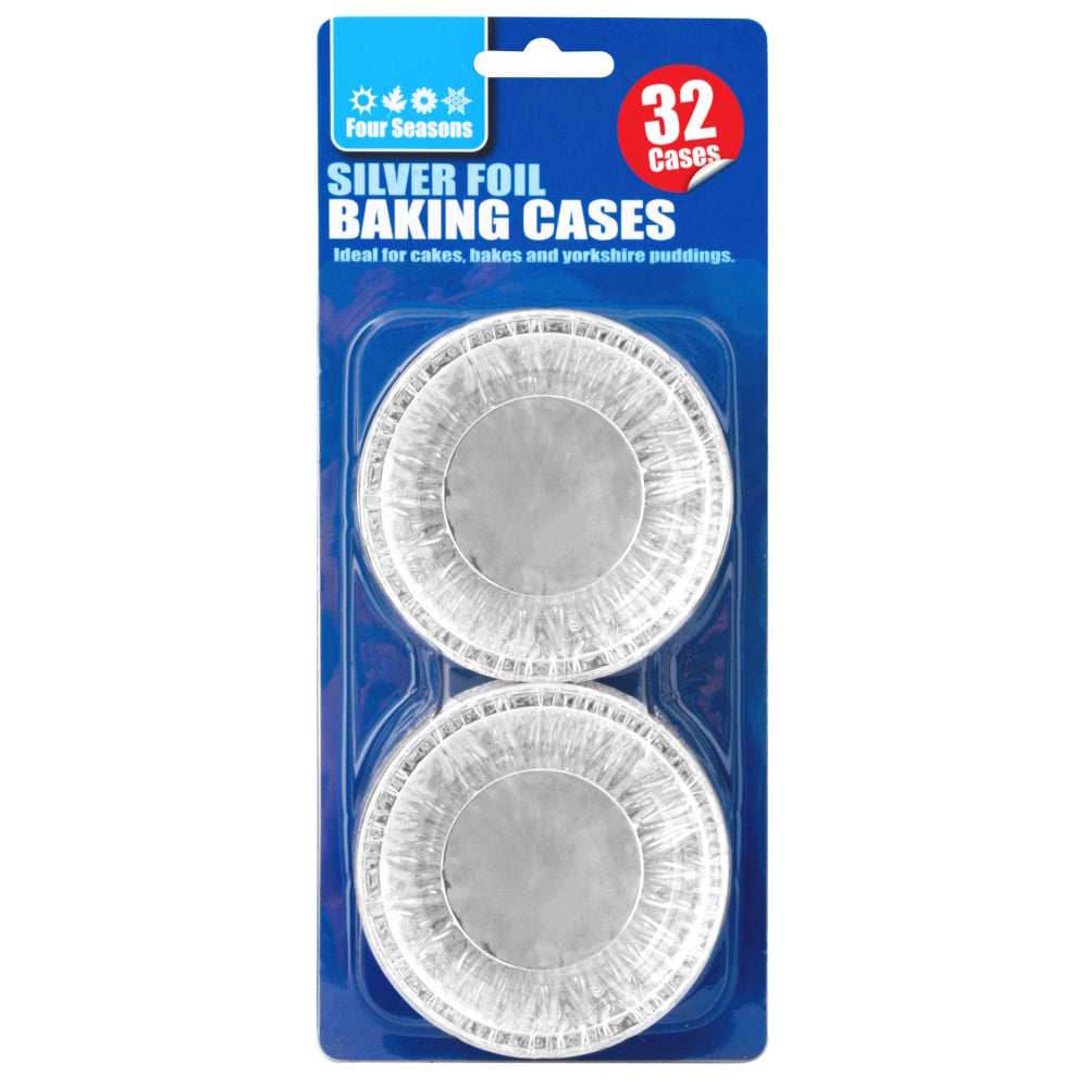 Four Seasons 2051 Silver Foil Baking Cases PKT32