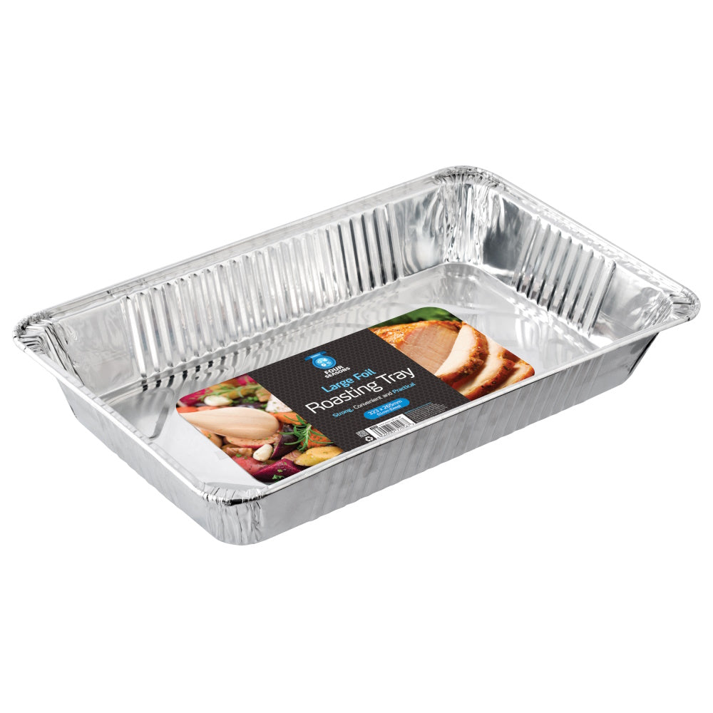 Four Seasons 2056 Large Rectangular Foil Roasting Tray Pack of 1