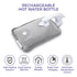 Carmen Rechargeable Hot Water Bottle – Grey - C85043GRY Hot Water Bottles R K Wholesale Ltd (AIS) Brand_Carmen CarlR Carmen Collections_Portable Heating Heating HOT WATER BOTTLE Oct25 Portable Heating Product Type_Hot Water Bottles