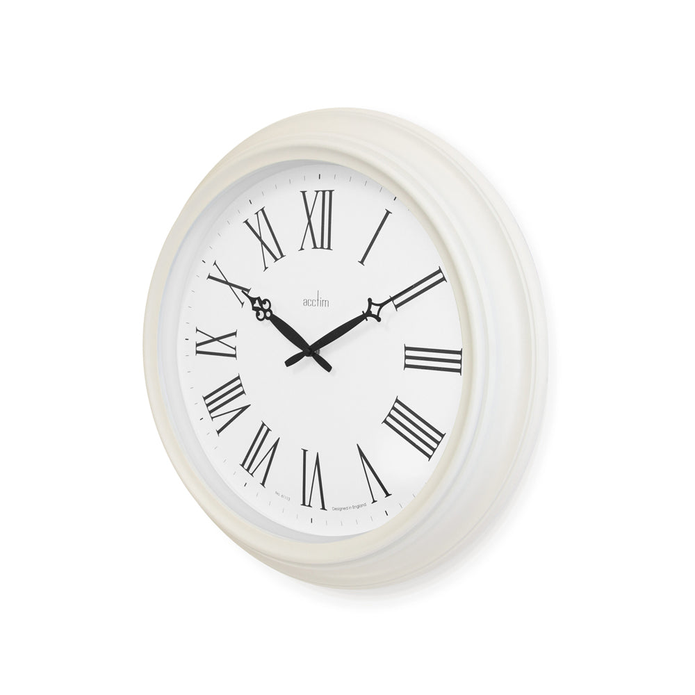 Acctim Cheltenham 50cm Wall Clock – Buttermilk - 22882 Clocks Anglo-Continental Clock Co Ltd (AIS) aug25 CarlR Clocks Clocks & Weather Stations Collections_Clocks / Weather Stations Product Type_Wall Clocks Wall Clocks