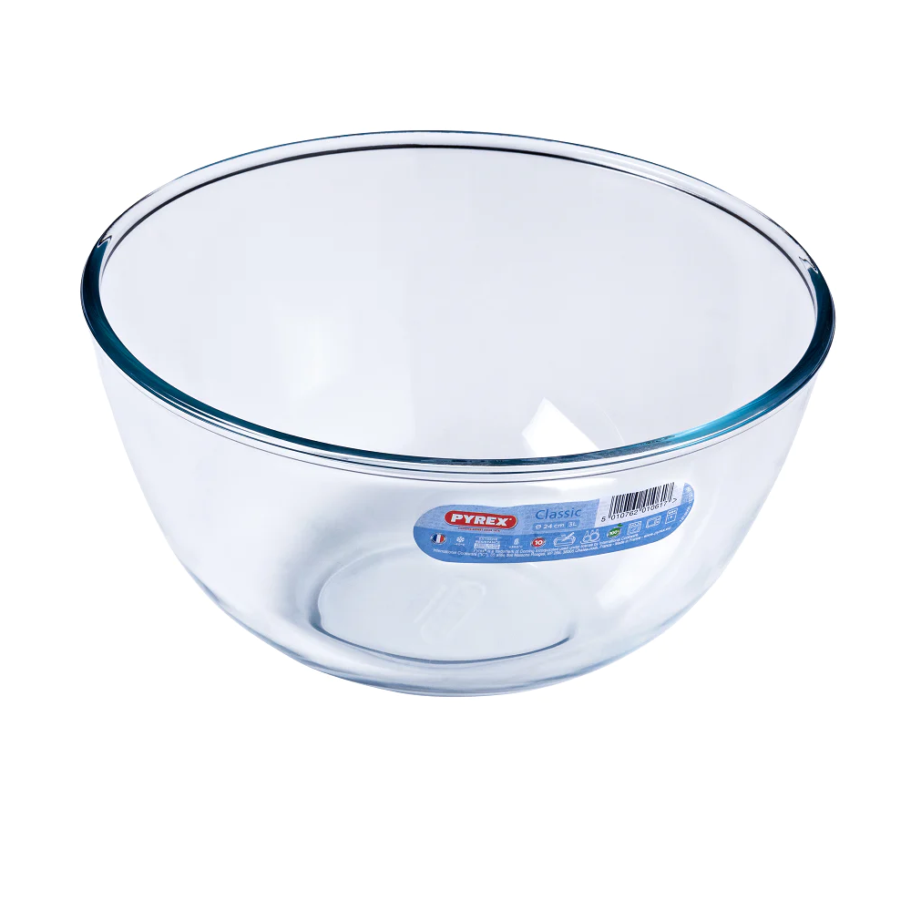 Pyrex 181B Classic Glass Mixing Bowl 3Ltr Mixing Bowls Pyrex Baking Brand_Pyrex Collections_Baking cooking & baking Dec23 Google Product International Cookware Kitchen & Dining Mark.Williams Mixing Bowl Product Type_Mixing Bowls Product Type_Pyrex Pyrex