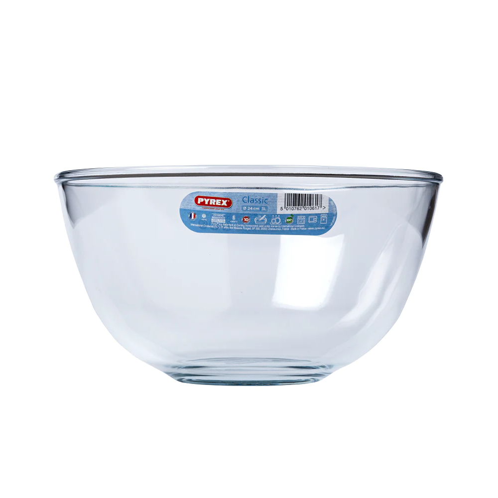 Pyrex 181B Classic Glass Mixing Bowl 3Ltr Mixing Bowls Pyrex Baking Brand_Pyrex Collections_Baking cooking & baking Dec23 Google Product International Cookware Kitchen & Dining Mark.Williams Mixing Bowl Product Type_Mixing Bowls Product Type_Pyrex Pyrex