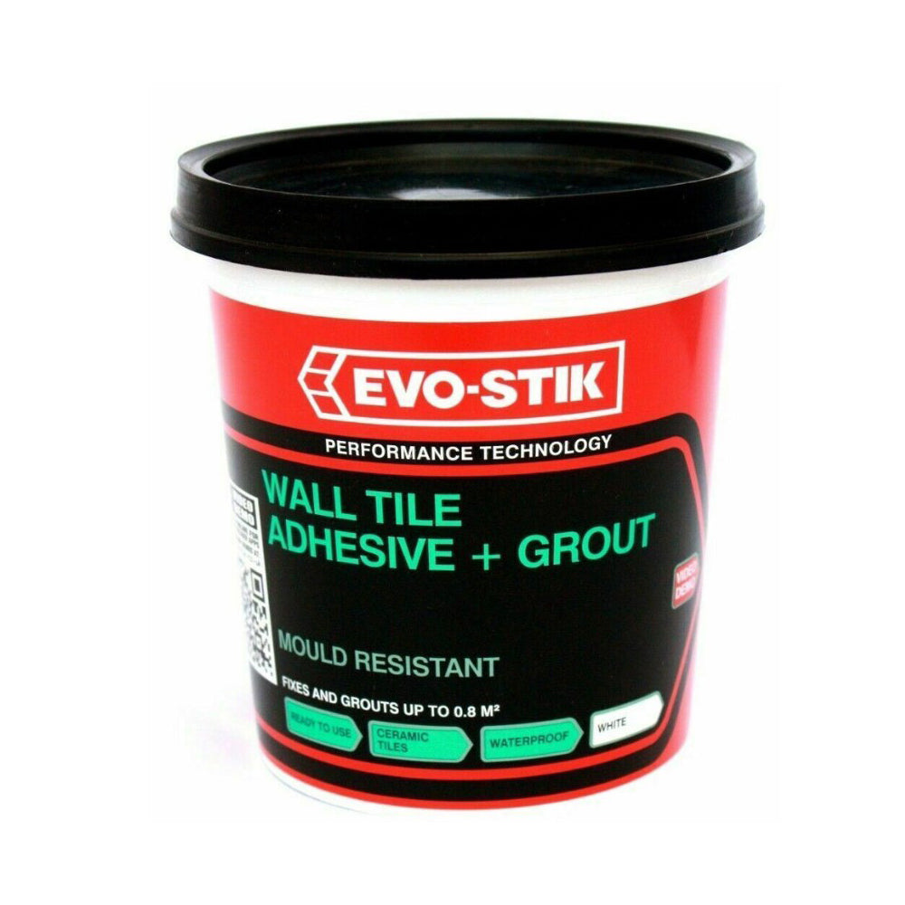 EVOSTIK 30811581 Wall Tile 1Ltr Shower Proof Adhesive Tile Adhesive / Grout Bostik Ltd (NMBS) Adhesive CarlR Feb25 Product Type_Grab Adhesives Product Type_Tile Adhesive / Grout