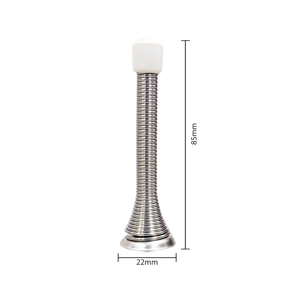Electrovision GH1606C Spring Door Stop Chrome Door Stops Electrovision Ltd BT Lead CarlR DOOR STOPS Electrovision Mar24 Product Type_Door Stops Product Type_Springs
