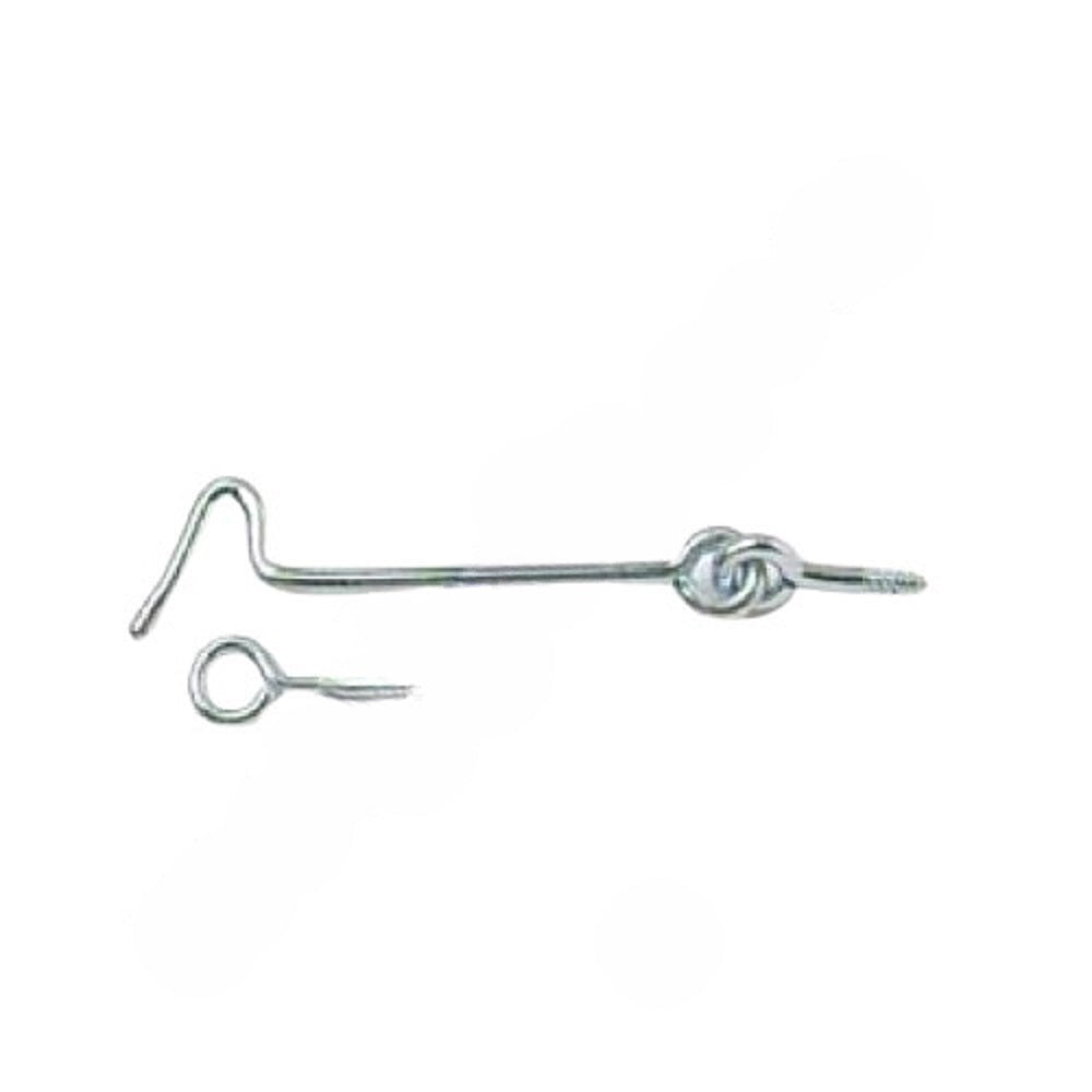 Merriway M0240 Gate Hook & Eye ZP 2" Screw Eyes Merriway Brand_Merriway Collections_Hooks / Eyes Feb25 Hook Hooks Hooks & Eyes Merriway Product Type_Screw Hooks RobC