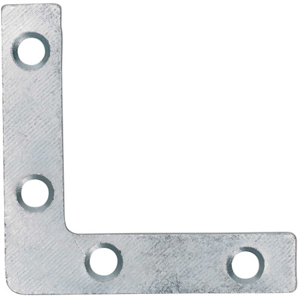 Corner Plate BZP 100mm 4in Shelf Brackets A Perry & Co (Hinges) Ltd Apr24 Brackets & Plates CarlR Collections_Brackets and Plates Fixings & Fasteners Google Product Ironmongery Product Type_Shelf Brackets Shelf Brackets