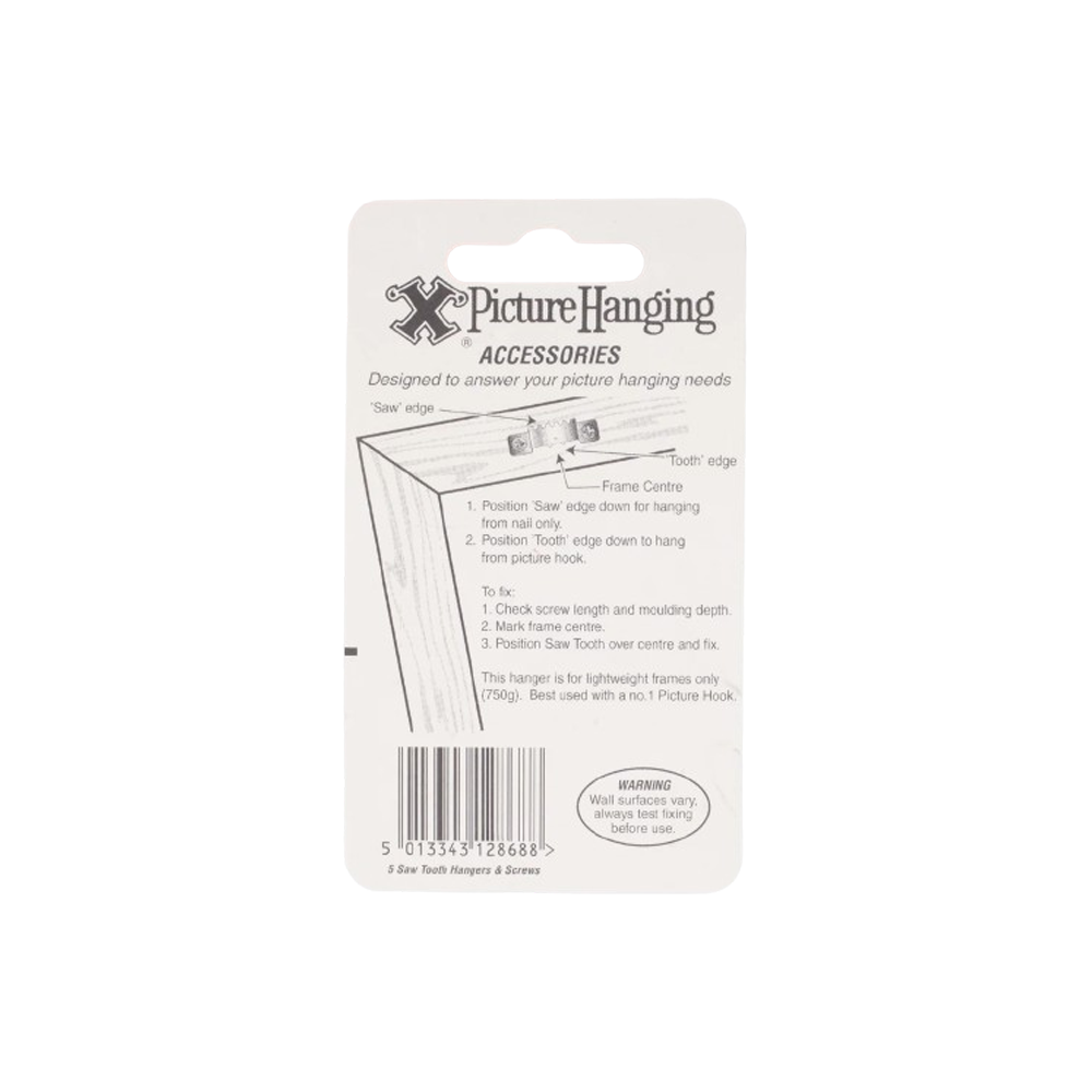 Frankshaw 12868 Saw Tooth Picture Hangers 5PK Nails Frank Shaw 5 pack Bayonet Frank Shaw Google Product Ironmongery May24 Picture Hanger RobC Saw Tooth Hangers