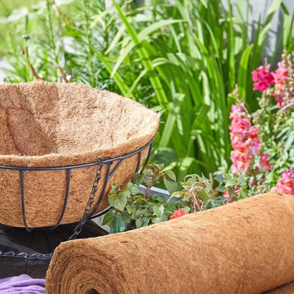 Flexi Coco Liner 1.0 x 0.5m - 6050062 Hanging Basket Liner Smart Garden Products Ltd aug25 Baskets Planters & Pots Brand_Smart Garden CarlR Collections_Baskets/Planters/Pots Garden Gardening Greenhouse & Garden Hanging Basket Product Type_Baskets/Planters/Pots Smart Garden