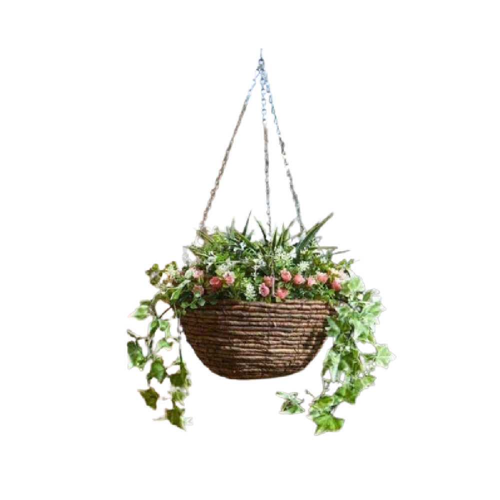 Smart Garden 5040051 Faux Decor Blush Hanging Basket 30cm - Premium Baskets/Planters/Pots from SMART GARDEN - Just $19.99! Shop now at W Hurst & Son (IW) Ltd