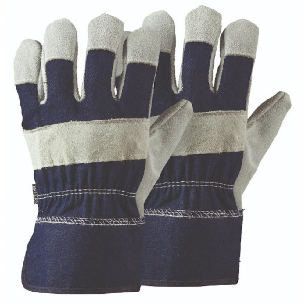 Briers 4510000  Cotton Grip Gloves Tuff Rigger Gloves PK 2 Large