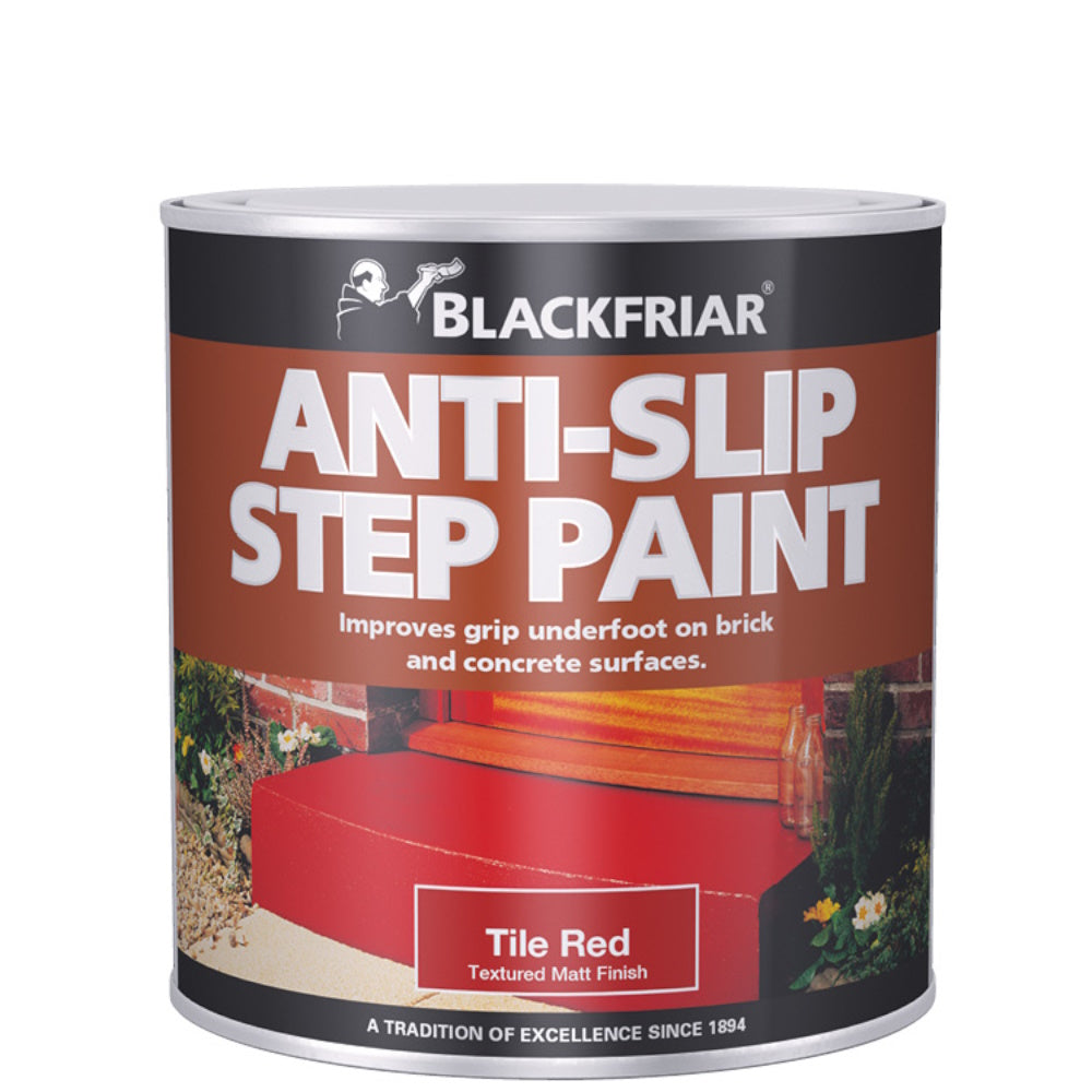 Blackfriar BF0310001E1 Anti-Slip Step Paint 500ml Tile Red Step Paint Tor Coatings Ltd (NMBS) Blackfriar Brand_Blackfriar Collections_Stains and Varnish Decorating Feb25 iowonly Mark.Williams Paints Stains & Varnishes Product Type_Step Paint Stain & Varnish Stains & Varnish