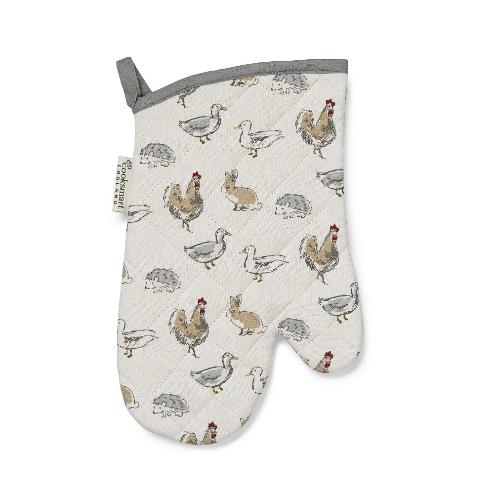 Cooksmart SG1789 Country Animals Gauntlet Oven Gloves City Look Imports Ltd (AIS) Aprons & Oven Gloves Aprons & Oven Gloves etc Collections_Aprons and Oven Gloves Dec24 Product Type_Oven Gloves RobC