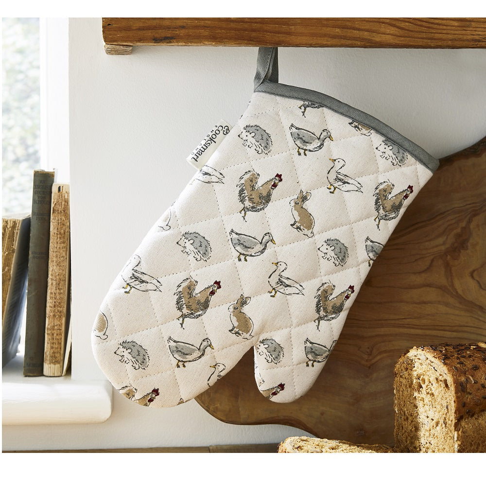 Cooksmart SG1789 Country Animals Gauntlet Oven Gloves City Look Imports Ltd (AIS) Aprons & Oven Gloves Aprons & Oven Gloves etc Collections_Aprons and Oven Gloves Dec24 Product Type_Oven Gloves RobC