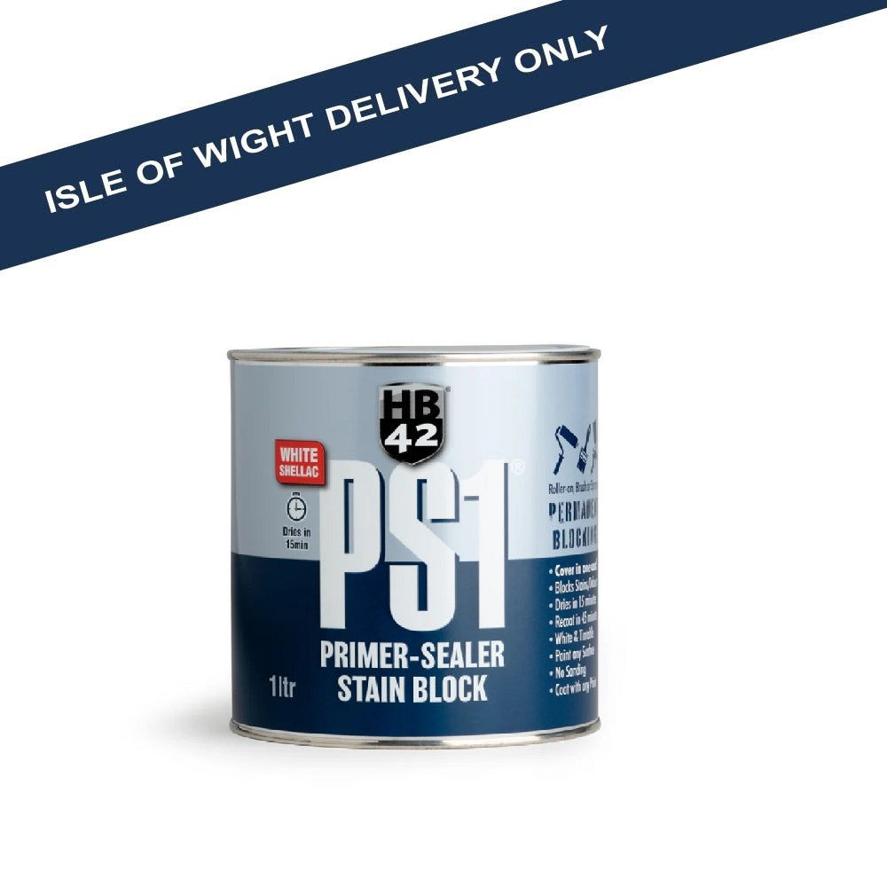 HB42 HB42PS1500 PS1 Primer Sealer Stain Block 500ml Primer / Undercoat Hilton Banks Ltd (NMBS) Interior Wood Paints iowonly Jan25 RobC Shellac Specialist Paints