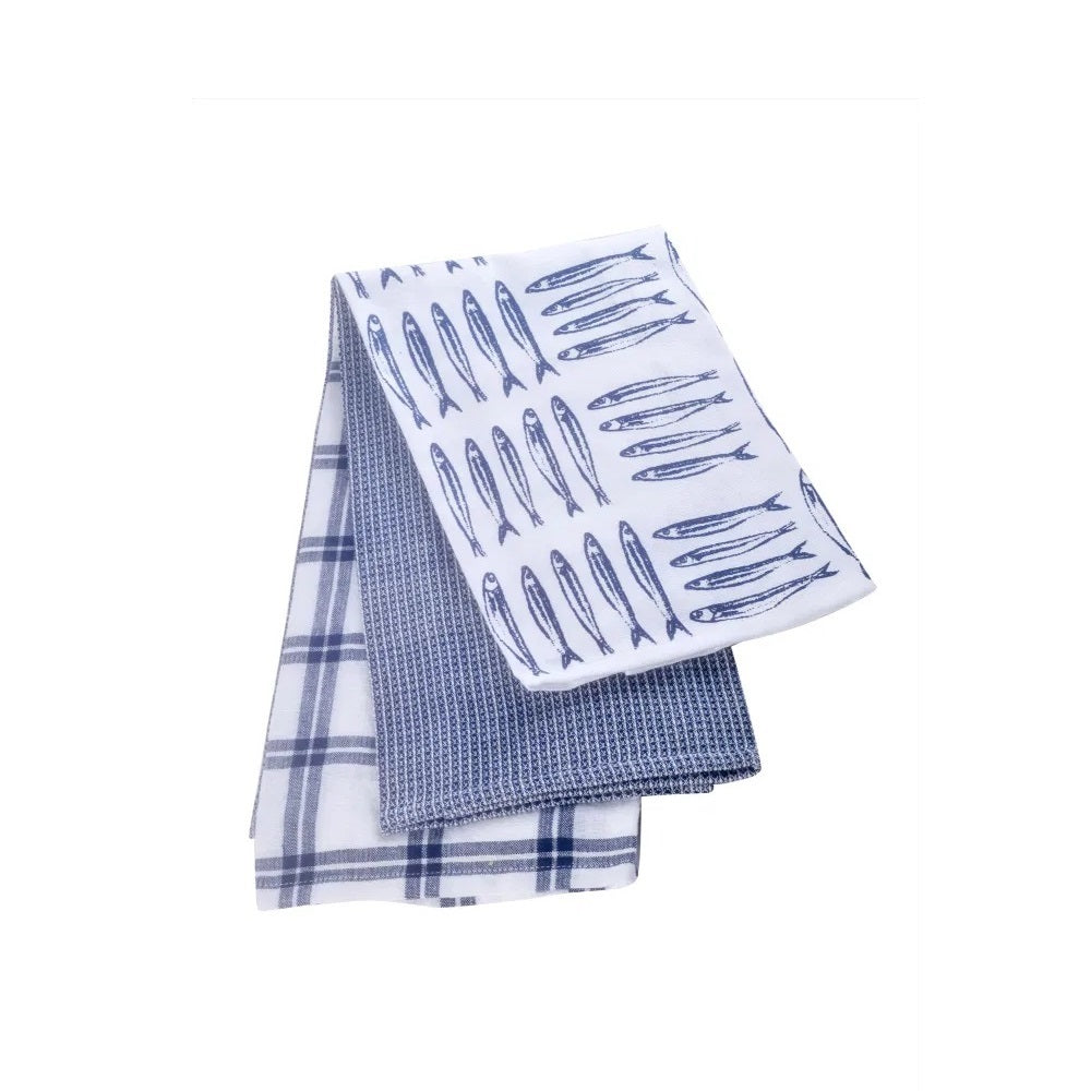 Stow Green SG3996 Coastal Set 3 Tea Towels 45cm X 65cm Hand / Tea Towels Eddingtons Ltd (AIS) Collections_More Housewares Dec24 Home Housewares Mark.Williams More Housewares Product Type_Hand / Tea Towels Product Type_Housewares Product Type_Towels Tea Towel