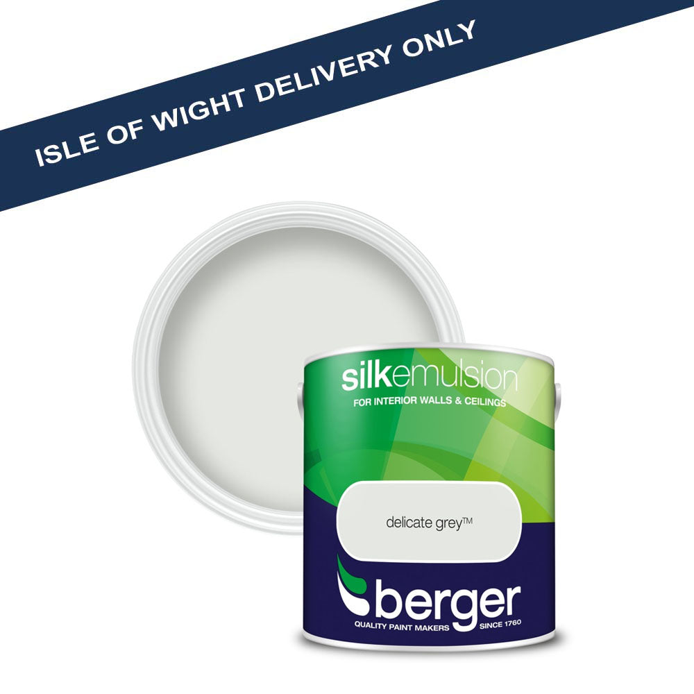 Berger Silk Emulsion 2.5L – Delicate Grey - 5092772 Interior Wood Paints Crown Paints Ltd CarlR Collections_Emulsion Paints Decorating DIY Emulsion Paints Expert DIY Interior Wood Paints iow only iowonly Oct25 Product Type_Silk Emulsion