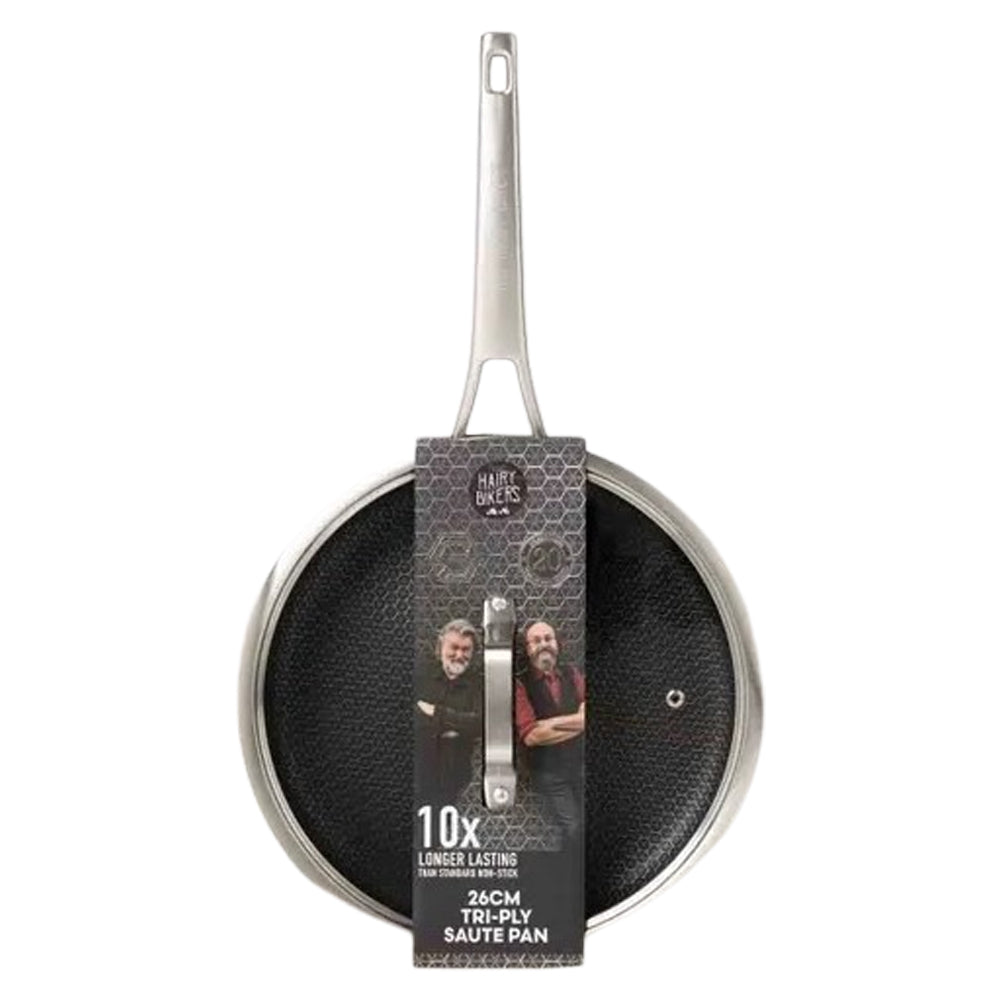 HAIRY BIKERS CKW2639GE Hex Guard 26cm Sauté Pan Saute Pans Eurosonic Group Limited (AIS) Cookware Cookware & Bakeware Jan25 Kitchen & Dining Kitchenware Product Type_Saucepans Product Type_Saute Pans RobC Saucepans