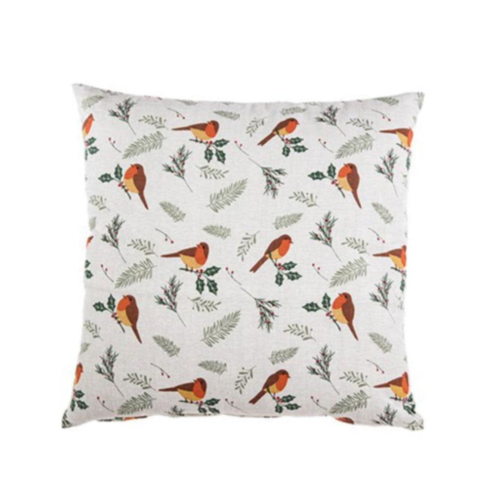 Robin Cushion 45x45cm - AC251332 Christmas Decorations Premier Decorations Ltd All Things Christmas Brand_Premier Decorations CarlR Christmas Christmas Gifts Christmas Products Collections_All Things Christmas Nov25 Premier Decorations
