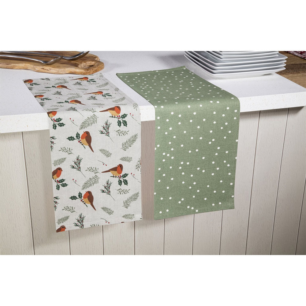 Robin Tea Towel Set 2 - AC251326 Hand / Tea Towels Premier Decorations Ltd All Things Christmas Brand_Premier Decorations CarlR Christmas Christmas Baking Christmas Products Collections_All Things Christmas Nov25 Premier Decorations Product Type_Christmas Baking Product Type_Hand / Tea Towels Tea Towel