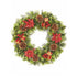 Xmas Wreath - Red/Gold Parcels 45cm - DF149060 Wreaths Premier Decorations Ltd All Things Christmas Brand_Premier Decorations CarlR Christmas Christmas Decorations Christmas Products Collections_All Things Christmas Nov25 Premier Decorations Product Type_Christmas Decorations Product Type_Wreaths Wreaths / Flowers Wreaths / Hangers