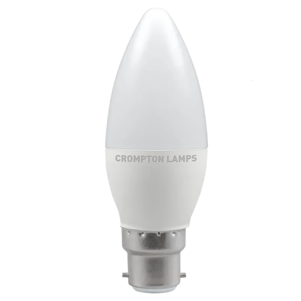 Crompton LEDCDCO6B LED 5.5W BC Candle Opal Dimmable