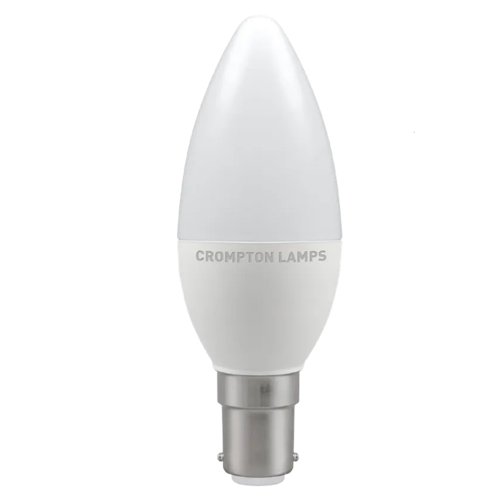 Crompton  LEDCDCO6C LED 5.5W BC Candle Opal Dimmable