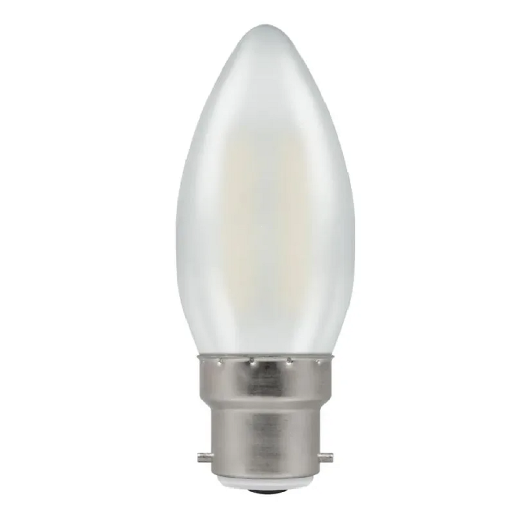 Crompton LEDCFNCP2B LED CANDLE FILA NON-DIM  PEARL 2.2W BC-B22d