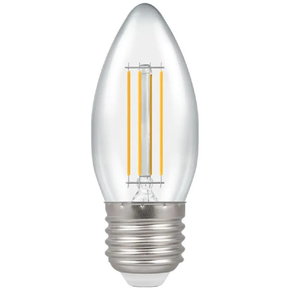 Crompton LEDCFCC6E Filament LED Candle Clear E27 6.5W Candle Filament Bulb Fairway Electrical Bayonet Fitting Brand_Crompton Bulbs Candle Candle lamp Energy Fairway Fairway Electrical Filament Google Product Jun24 LED Light Bulbs Lighting Moneysaving Product by Type_LED Product Type_LED RobC Save me money Save on Lighting