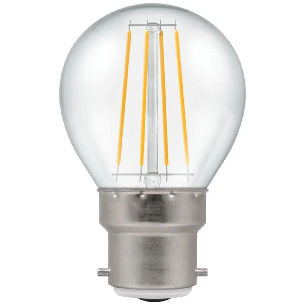 Crompton LEDCFGBC6B Filament LED Round Clear B22 6.5W