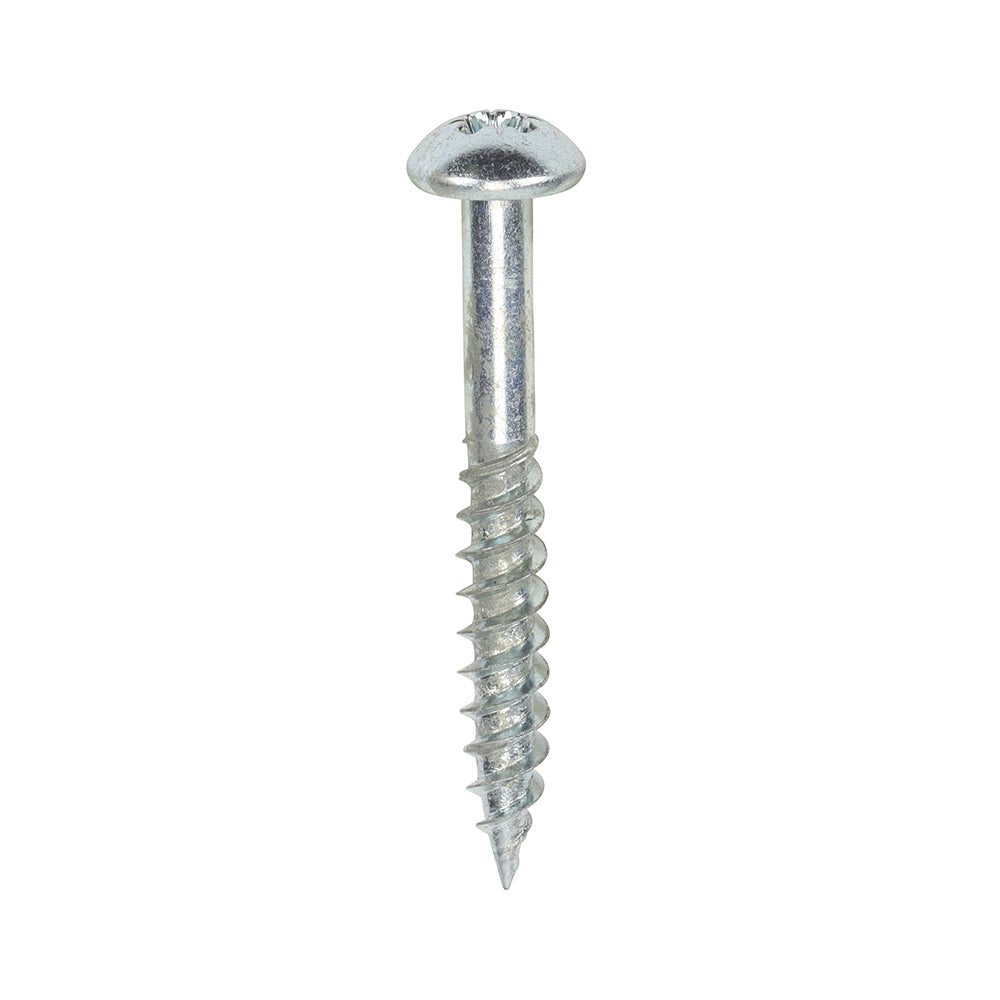 Timco 10112CRWZ 10x1 1/2" Round Head ZP Woodscrews Pozi Screws T I Midwood & Co Ltd (NMBS) Collections_Other Screws Collections_Woodscrews MAR25 Other Screws Product Type_Screws RobC Screw Screws & Nails Timco Woodscrew Woodscrews