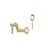 Merriway KM0459 Brassed side Hooks & Eyes 1" Screw Eyes Merriway Brand_Merriway Collections_Hooks / Eyes Feb25 Hook Hooks Hooks & Eyes Merriway RobC