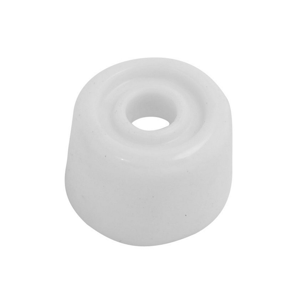Chase 8773 White PVC Doorstop With Screws 1 3/8"