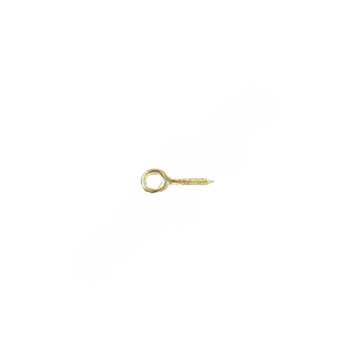 Merriway M0467 Brassed Screw Eyes 12 x 00 Ironmongery Merriway Brand_Merriway Brass Collections_Hooks / Eyes Eyelet Feb25 Hooks & Eyes Merriway Product Type_Screw Eyes RobC Screw Eyes