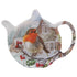 Lesser and Pavey Xmas Christmas Robins Tea Bag Tidy - LP54265 Tea Bag Tidy Lesser & Pavey Ltd Brand_Lesser and Pavey CarlR Christmas Products Christmas Tableware Collections_Tableware Dining & Tableware Festive Tableware Kitchen & Dining Lesser & Pavey More Christmas Tableware Product Type_Christmas Tableware Product Type_Sundry Tableware Product Type_Teabag Tidies sep25 Sundry Tableware Tableware TEA Teabag Tidies