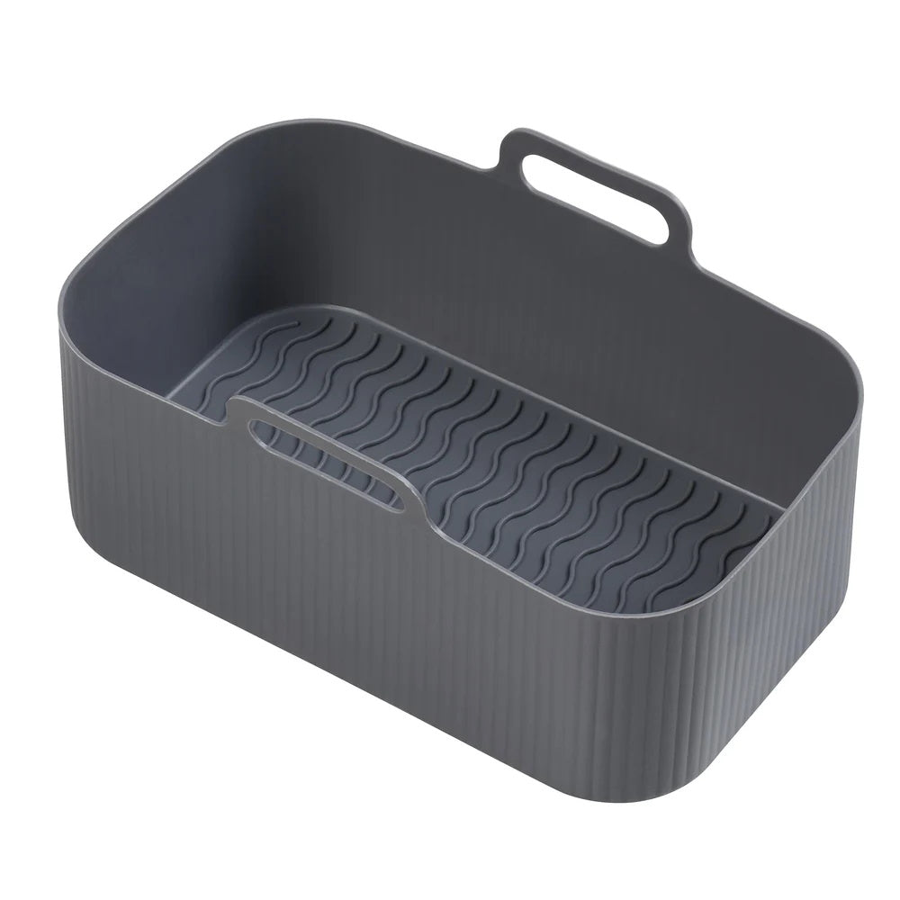 Chef Aid Rectangle Silicone Air Fryer Liner 19.5x12.5x7cm - 10E10005 Roasting Bags / Liners Dayes Ltd (AIS) Brand_Chef Aid Chef Aid Chef Aids Chefaid Chefaids Collections_Ovenware cooking & baking Dayes Ltd Kitchen & Dining Mark.Williams Ovenware Product Type_Roasting Bags / Liners