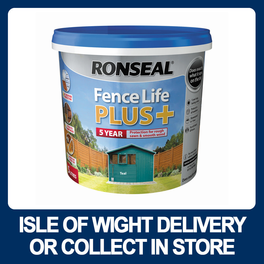 Ronseal Fencelife Plus 5 Litre Various Colours - Premium Outdoor Wood Paints from RONSEAL - Just $9.95! Shop now at W Hurst & Son (IW) Ltd