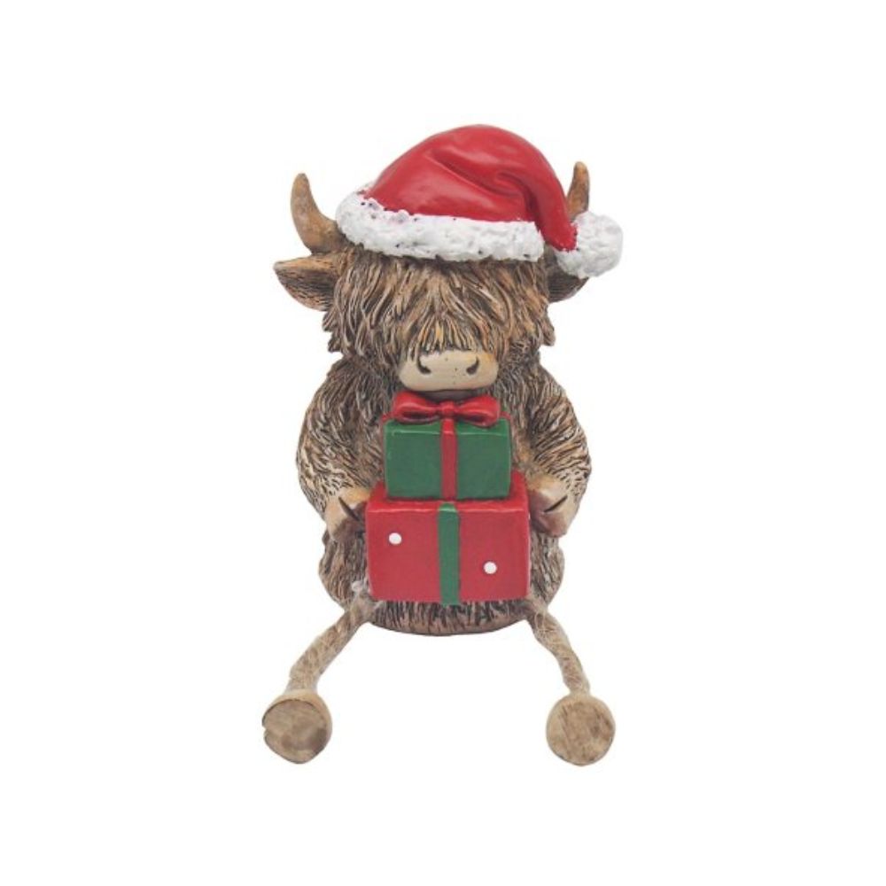 Christmas Cow Sitting Small - LP54632 Giftware Lesser & Pavey Ltd All Things Christmas Brand_Lesser and Pavey CarlR Christmas Christmas Gifts Christmas Products Collections_All Things Christmas Collections_Giftware Collections_More Decor & Giftware Decor & Giftware Gift Ideas Giftware Lesser & Pavey More Decor & Giftware Product Type_Christmas Ornaments Product Type_Giftware sep25 Xmas