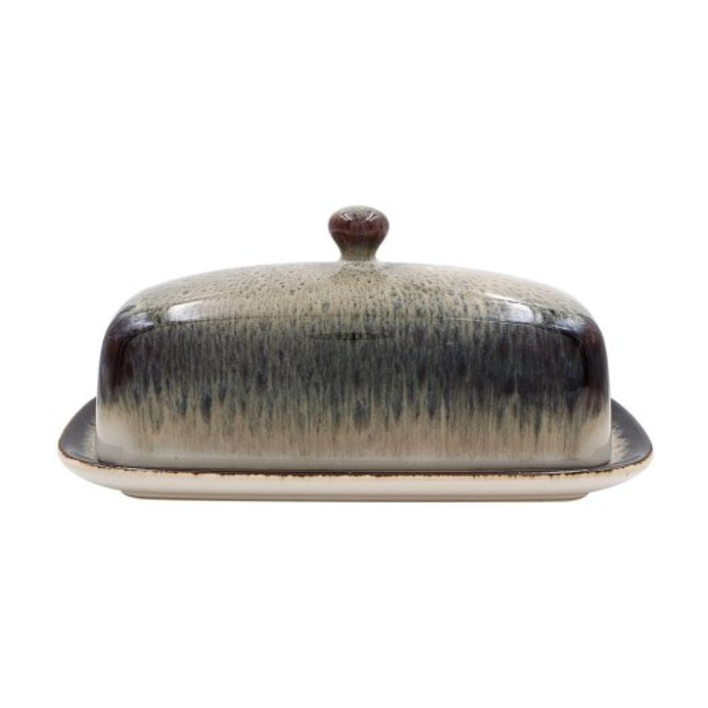 Lesser and Pavey Reactive Glaze Butter Dish - LP73424A Butter Dishes Lesser & Pavey Ltd Brand_Lesser and Pavey butter Butter Dishes CarlR Kitchen Kitchen & Dining Kitchen Tools & Utensils Kitchenware Lesser & Pavey Product Type_Butter Dishes sep25