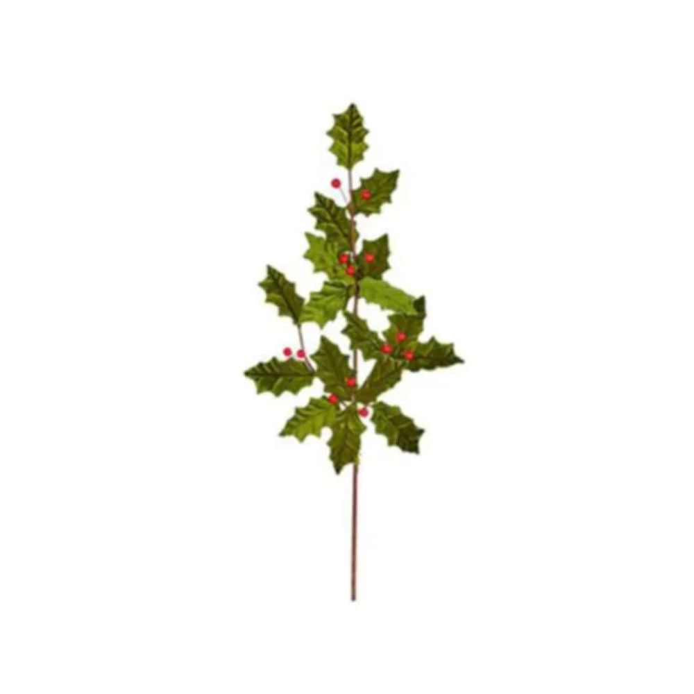 Holly Leaf Spray 76cm - DF232198 Artificial Flowers / PlantsArtificial Flowers / Plants Premier Decorations Ltd All Things Christmas Artificial Flowers Brand_Premier Decorations CarlR Christmas Christmas Decorations Christmas Products Collections_All Things Christmas Collections_Artificial Flowers Premier Decorations Product Type_Artificial Flowers Product Type_Artificial Flowers / Plants Product Type_Christmas Decorations sep25